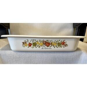 Vintage Corning Ware "Spice of Life" baking dish 'Le Romarin' Rosemary A-21